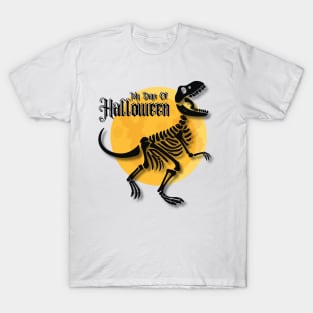 "My Days of Halloween" Dino Skeleton design T-Shirt